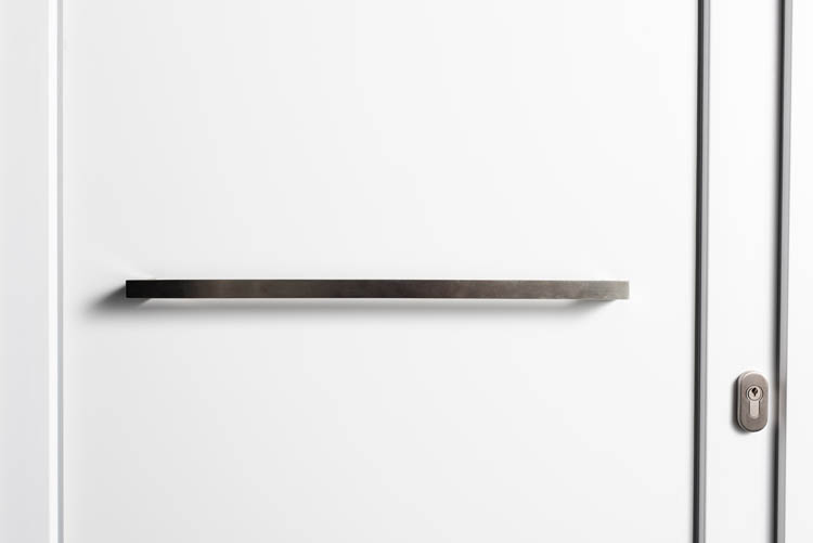 Buitendeur met vlak paneel PVC wit (budget) R 980x2180mm