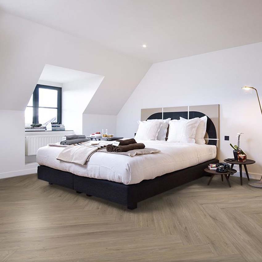 Vinyl vloer Calais plank 6mm eik natuur 75x15cm met ondervloer
