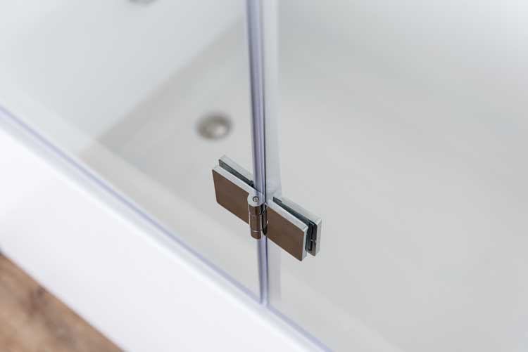 Paroi de baignoire Asher chrome gauche/droite 120x130cm