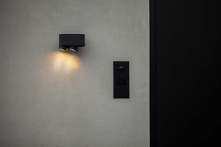 Buitenverlichting wandlamp donker grijs 2 x GU10 14W