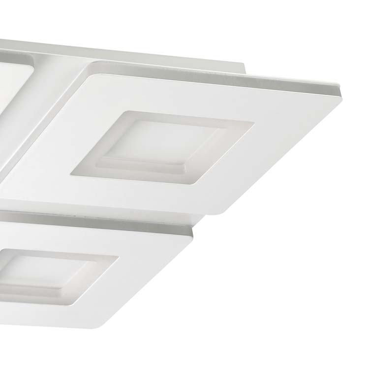 Plafonnier - blanc - 45x45cm - dimmable - LED - 1x26,2W - 2700-6500K + RGB