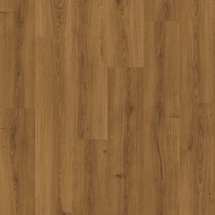 Vinyle Quick-step bloom medium planks 6mm chêne caramel ramageux brun foncé