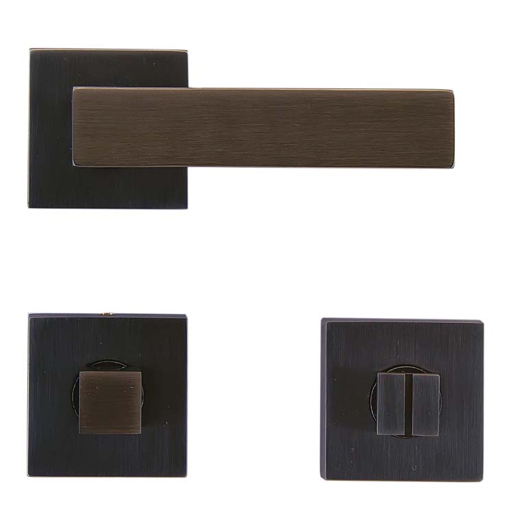 Deurkruk pro todi carbon zwart met WC-slot