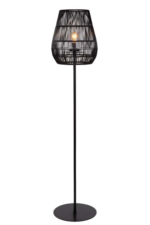 Lucide NERIDA - Lampadaire Extérieur - Ø 35 cm - 1xE27 - IP44 - Noir
