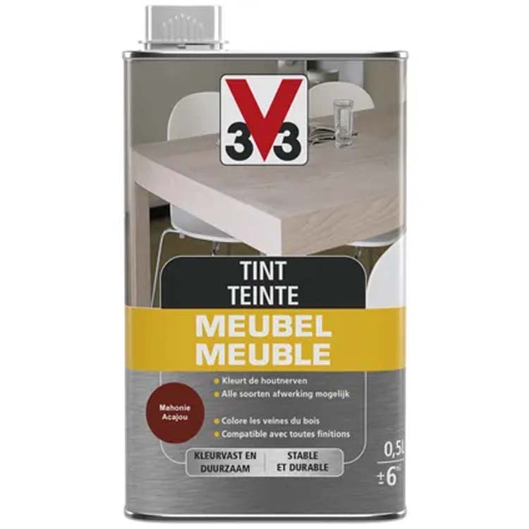 V33 meubeltint deco mat mahonie 0,5L