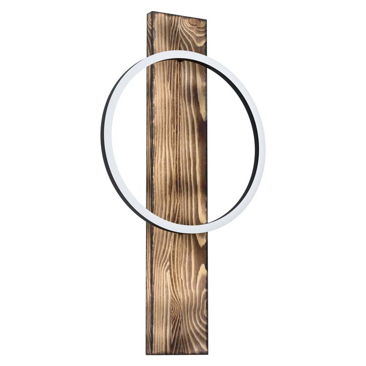 Wandlamp donker hout L 300mm 12W 3000k 1700LM