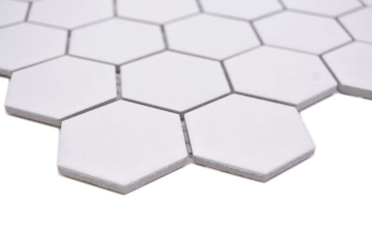 Mozaïek Hexagon wit glanzend 32,5x28,1cm