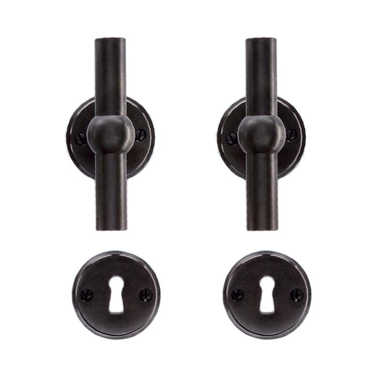Deurkruk pro grado T+T carbon zwart baardrozet