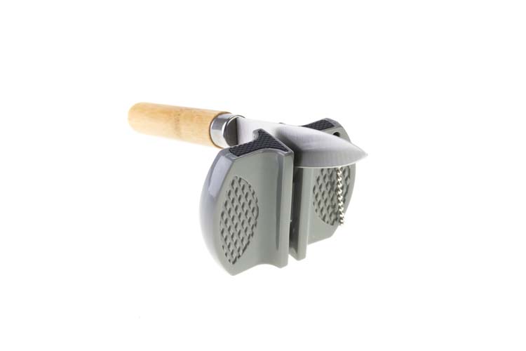 Aiguiseur de couteaux 2 pièces gris