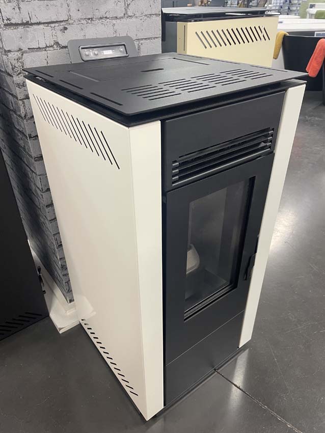 Poêle à granulés Modèle 8 - 7,9kW - 160m³ - blanc - 44x48x94cm