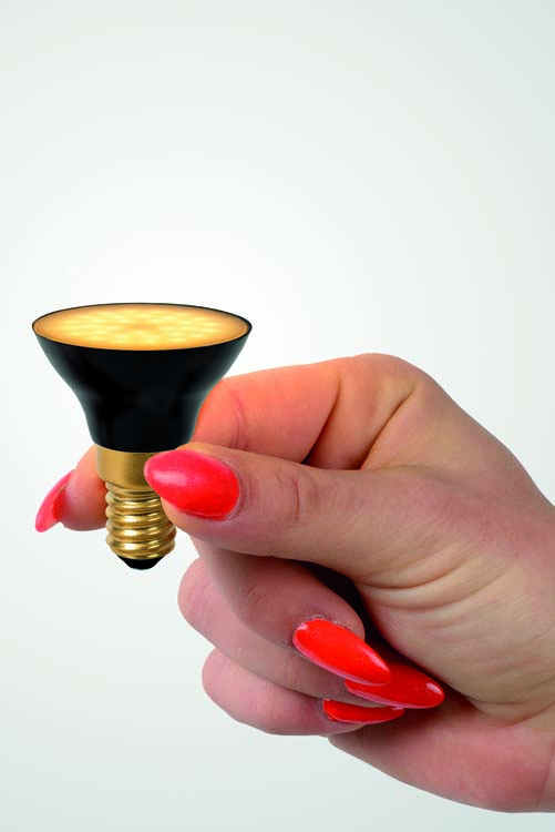 Led lamp - zwart - Ø4,3cm - E14 - 5W - 2700K - 3 StepDim