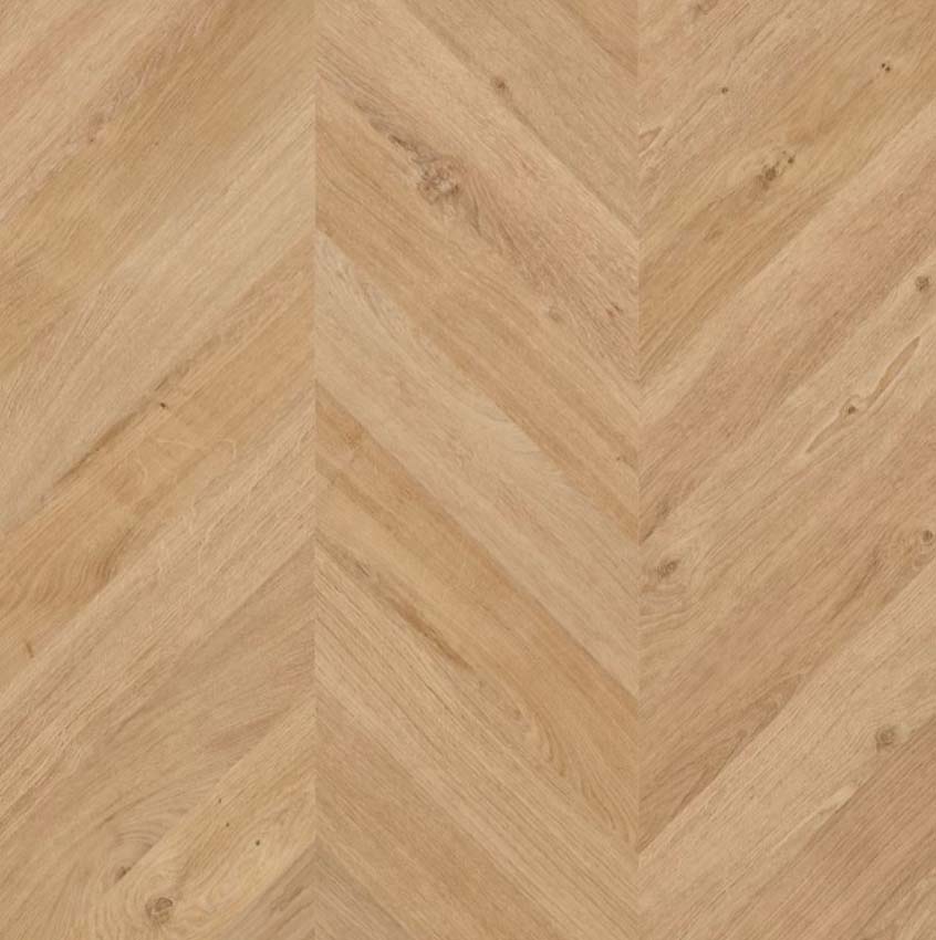 Vinyl vloer Floorify Conchita plank 6mm Hongaarse punt warm licht eik 129,3x30,5cm