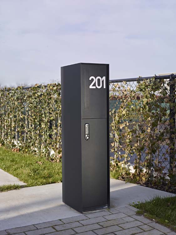 Pakketbrievenbus ONZO (eSafe) Fenix Front zwart