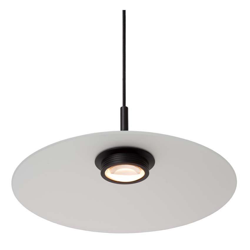 Lucide Premium MENGA - Hanglamp - Ø 40 cm - LED Dimb. - 1x11W 2700K - Opaal