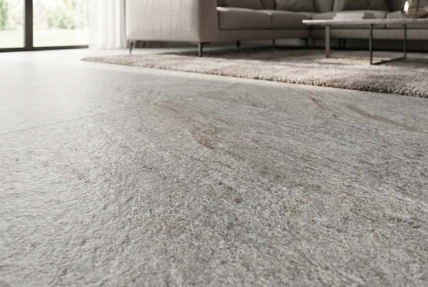 Carrelage de sol et mural Rockface gris 32x32cm
