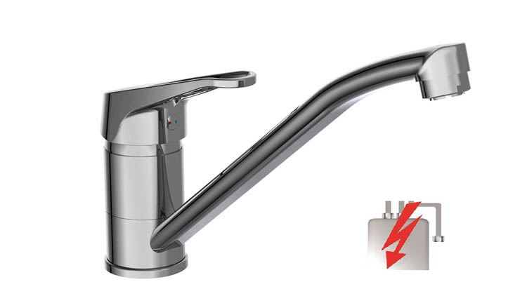 Robinet de cuisine basse pression Tyler chrome