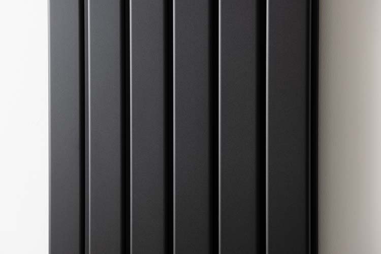 Radiateur Dana 180 x 45,6 cm double noir mat 1623 watt
