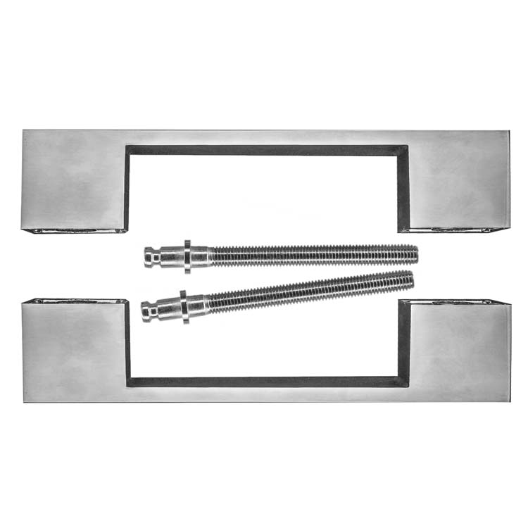 Trekker arezzo 180mm inox look  paar deurdik>3cm