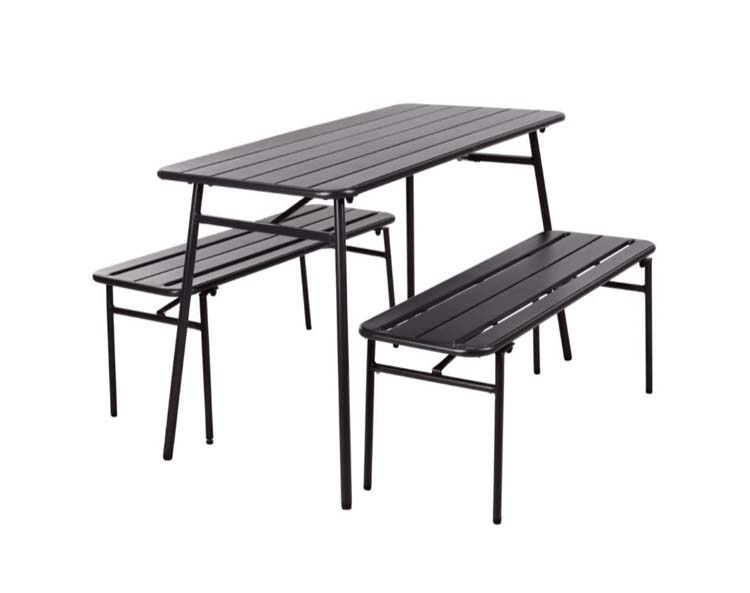 Tuinmeubelset 3-delig grijs Alcudia