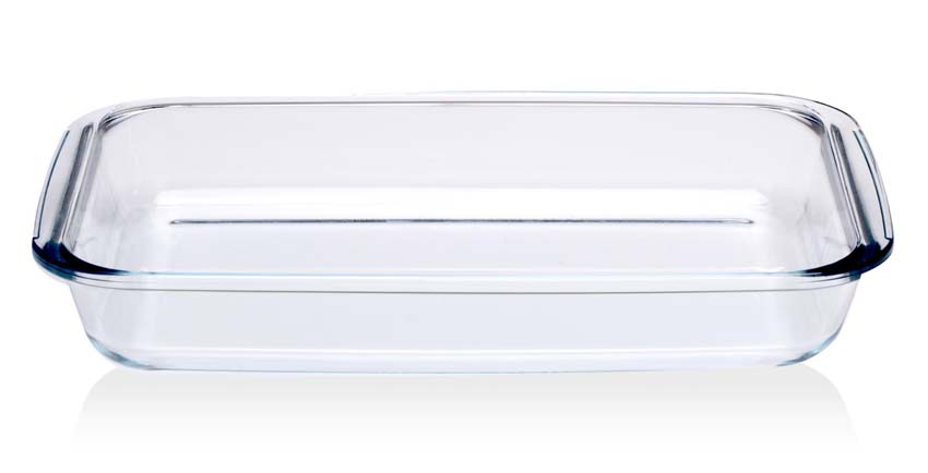 Ovenschaal Alpina transparant rechthoekig set van 3