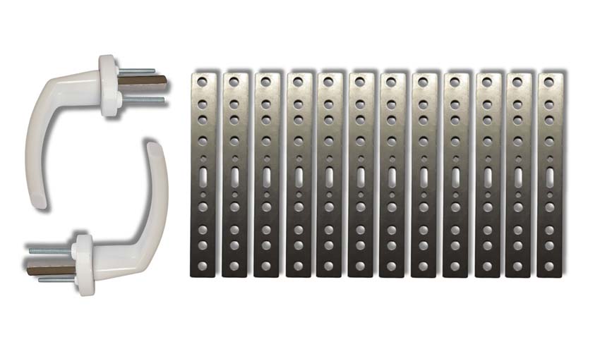 Toebehoren pvc ramen Deceuninck Elegant: 12 ankers 2 krukken