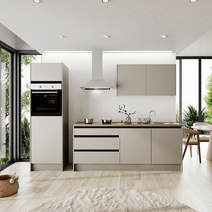 Keuken Berlin kasjmier 273cm - zonder toestellen