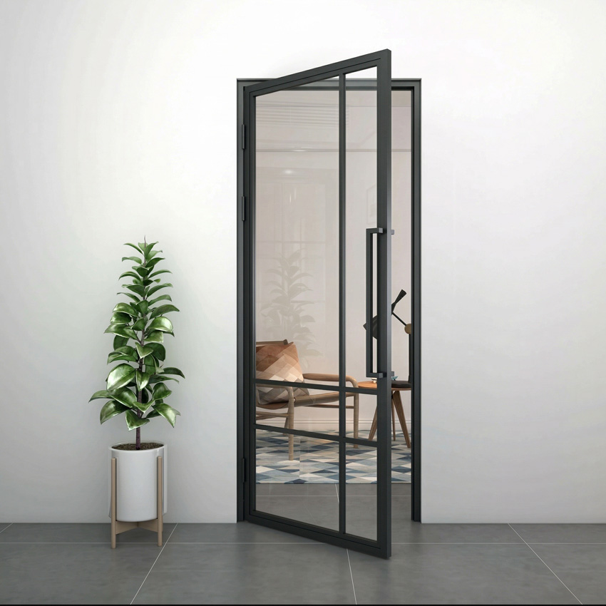 Stalen binnendeur 6W asymmetrisch Tara 880 x 2040 mm rechts