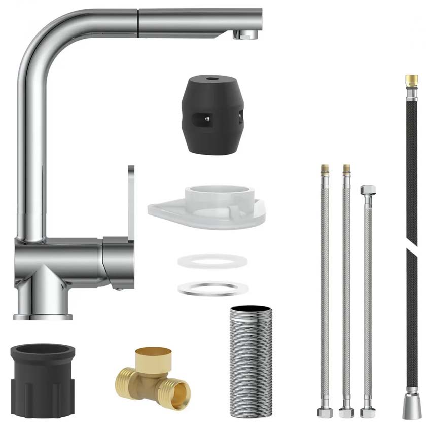 Robinet de cuisine Levi chrome