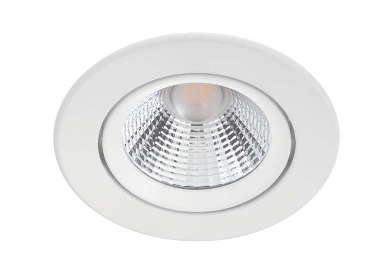 Inbouwspot - wit - Ø8,5xH5,5cm - dimbaar - LED - 1x5,5W - 2700K