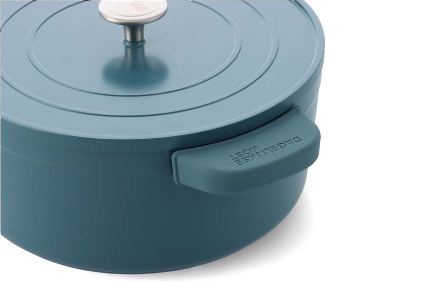 Marmite avec couvercle Dagelijkse Kost Proline bleu-vert Ø26cm avec revêtement antiadhésif