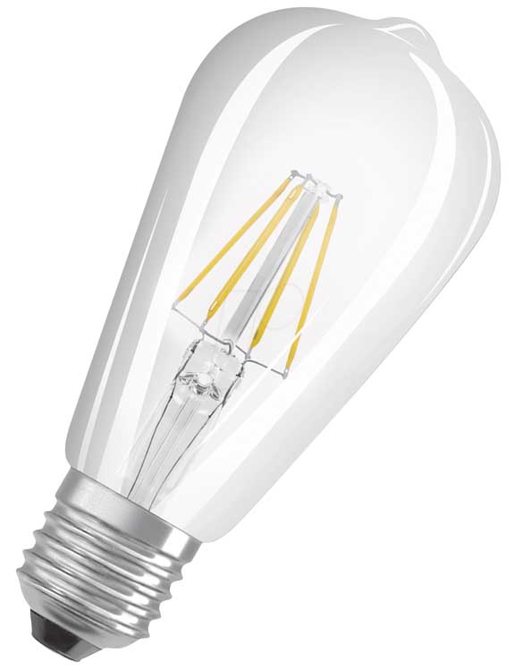 Lampe LED filament E27 4W 2700K 470LM dia 64MM