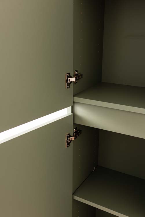 Kolomkast Dotan eucalyptus groen hangend 170x40x32cm