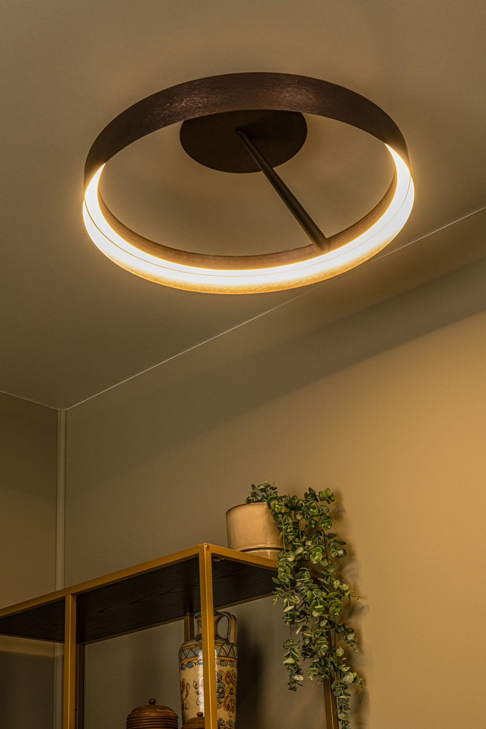 Plafonnier - Ø54,5cm - LED 3 StepDim - CCT - 1X35W 2200K/3000K - Café