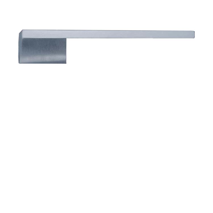 Poignée de porte pro lucca chrome brossé sans rosace