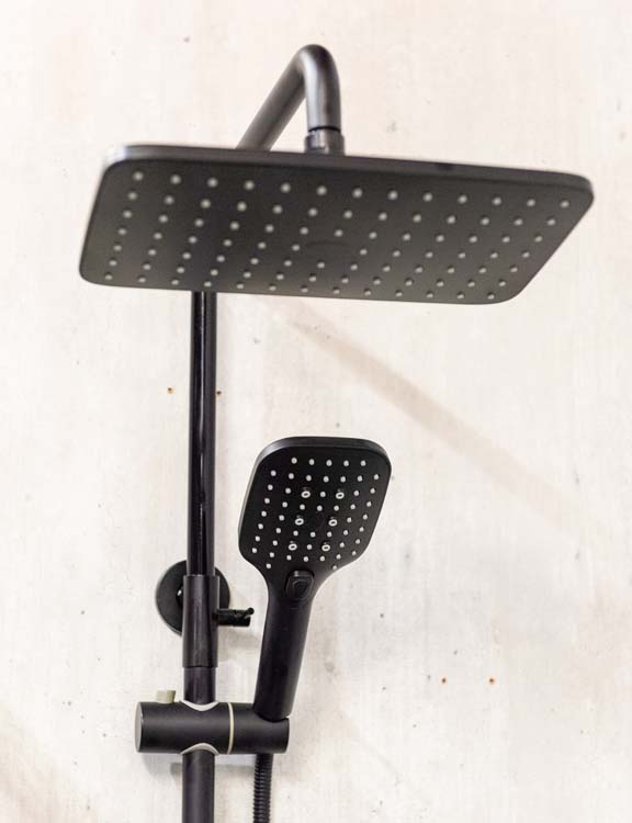 Set de baignoire/douche Magali noir mat