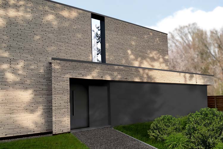 Panneau de façade rigid 2605x305x6mm anthracite