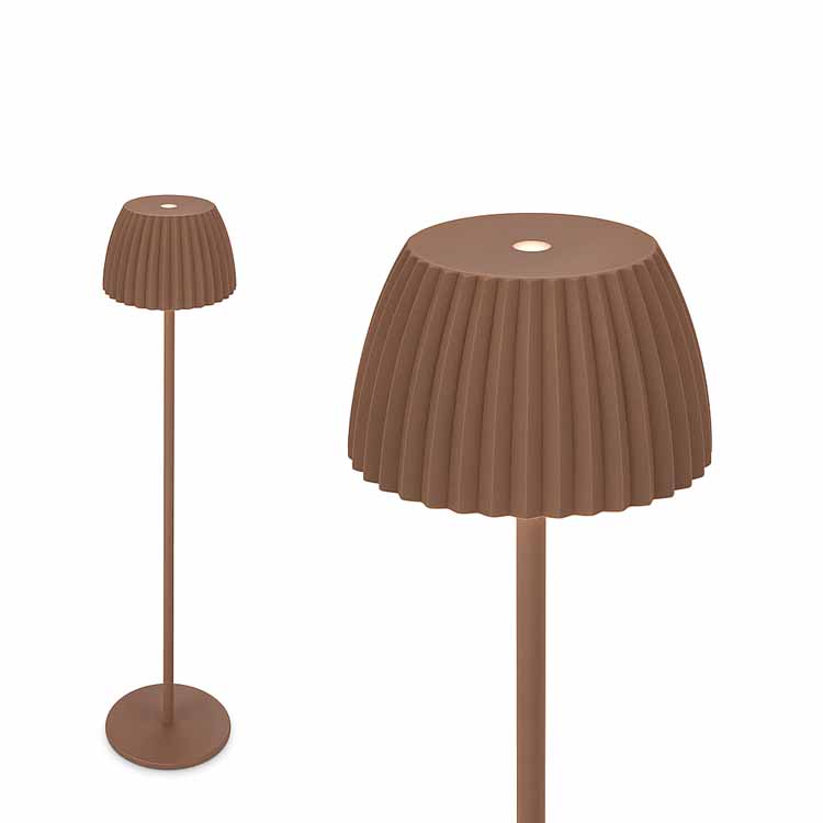 Tafellamp Elvoro - taupe - 20cm - dimbaar - LED - 1.5W - 2700K - IP44 - USB