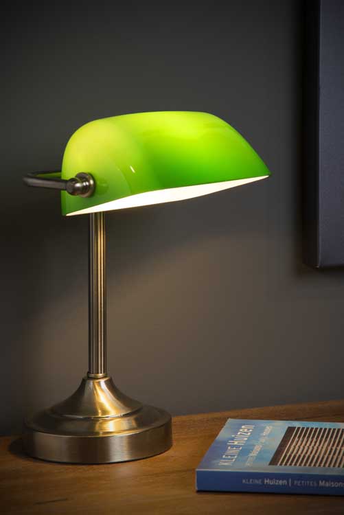 Lucide BANKER - Lampe de bureau - E14 - Bronze