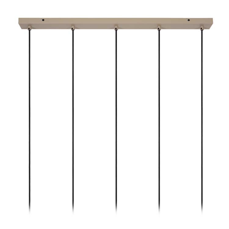 Hanglamp - taupe - 100cm - 5xGU10 - 40W