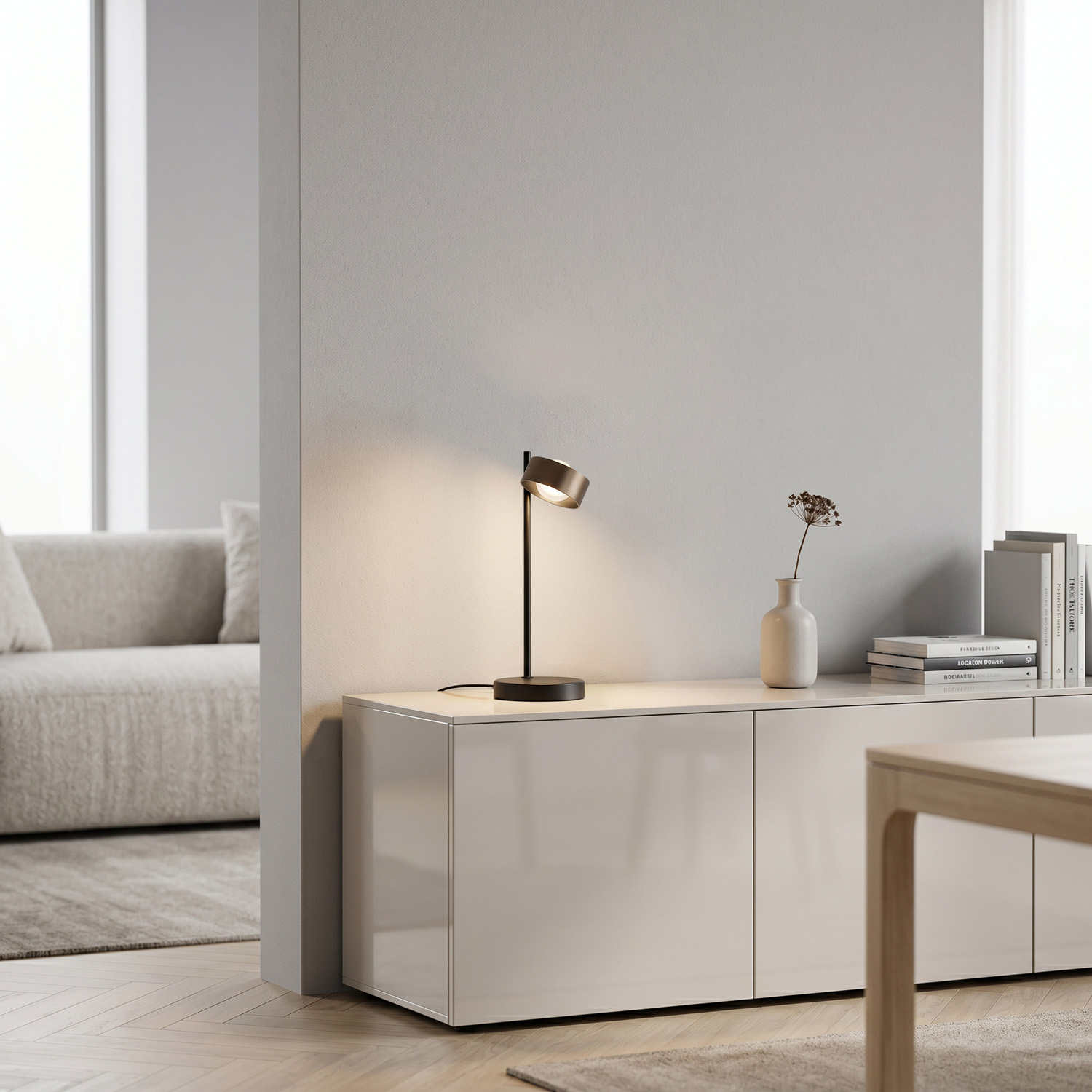 Lampe de table - brun - LED - 8W - 3000K