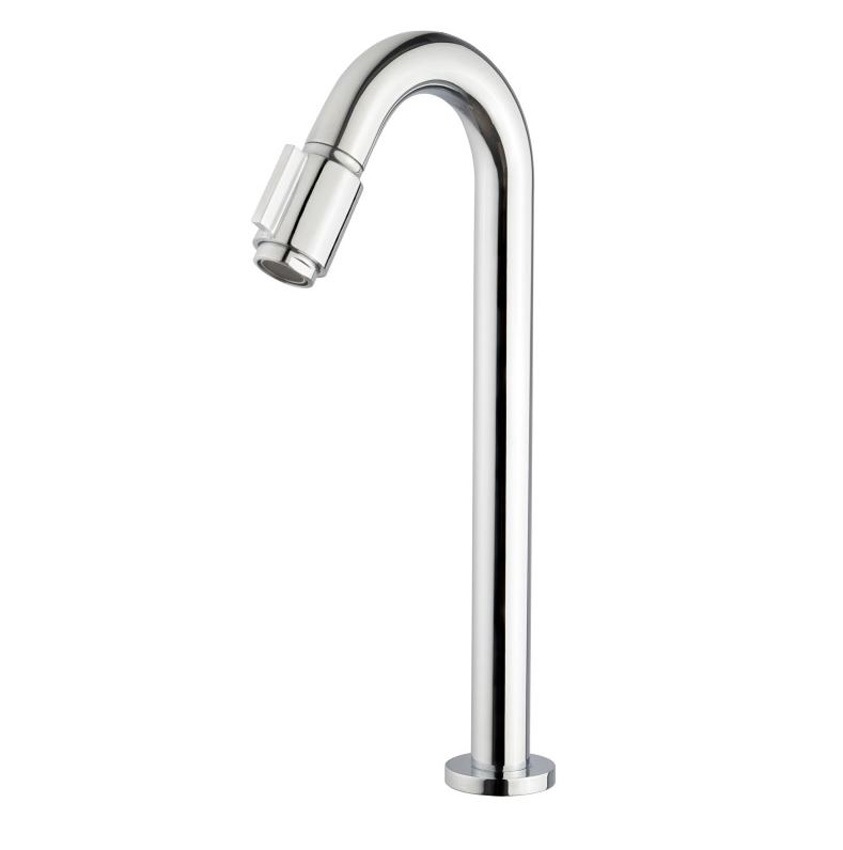 Robinet d'eau froide Kilian à poser chrome brillant surélevé