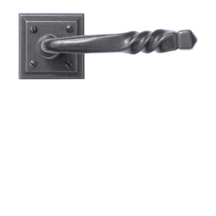 Poignée de porte prato fer carré sans rosace