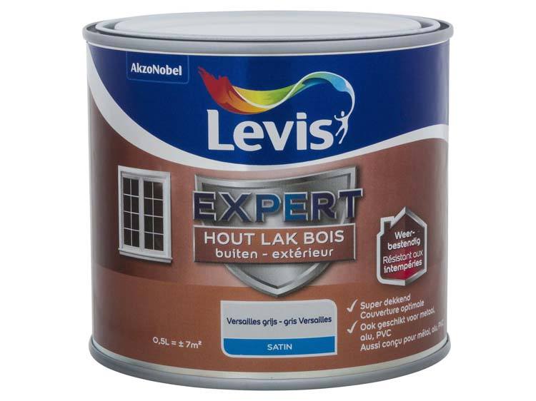 Levis Expert laque extérieur satin 0,5l gris Versailles