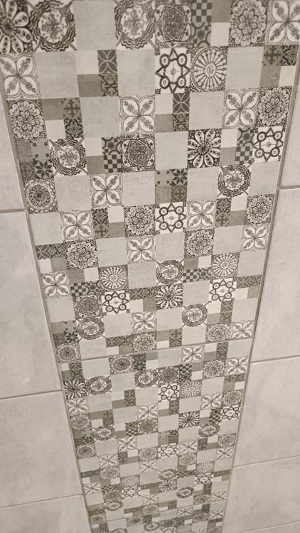 Carrelage mural Ediz décor gris 25x40cm