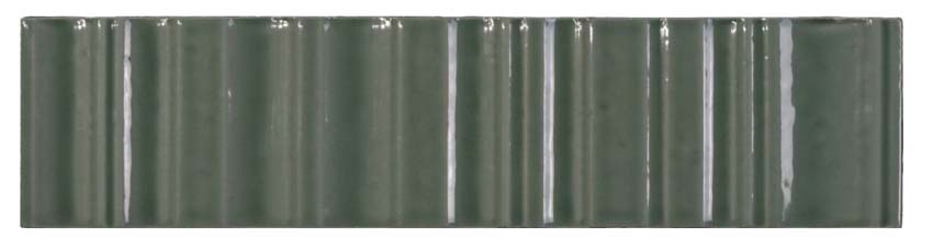 Carrelage de sol et mural Medina sage brillant 6x25cm