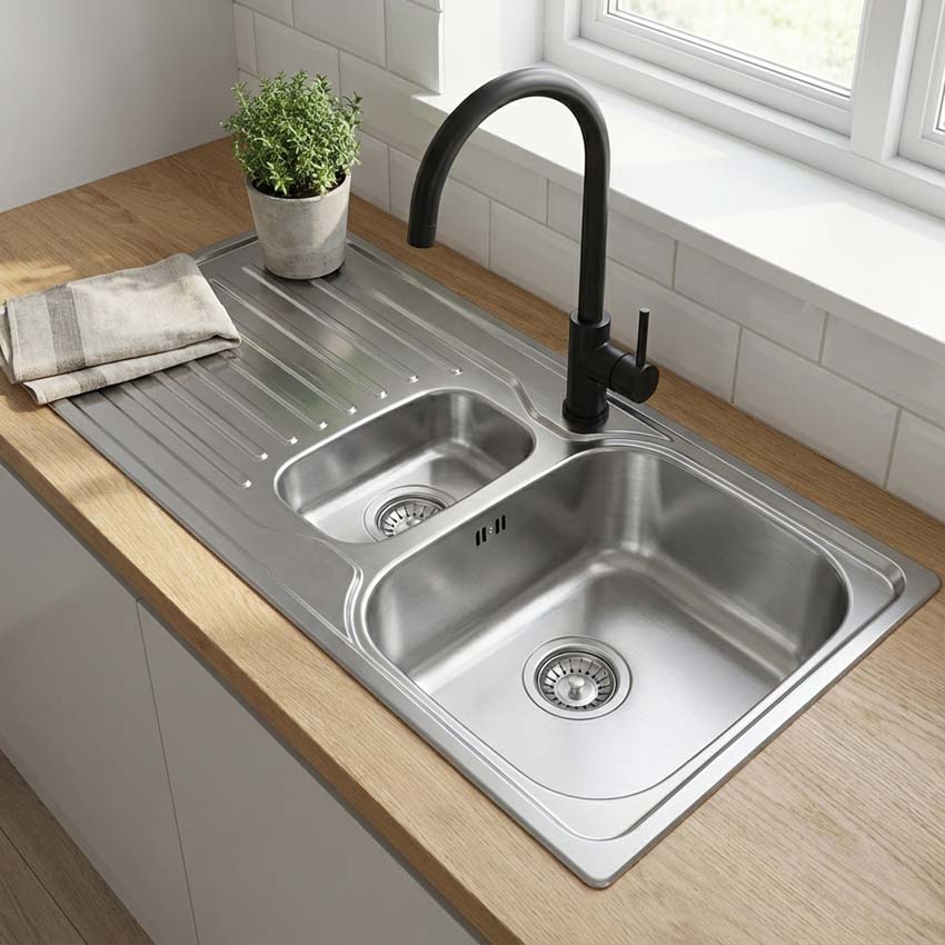 Évier Franke Antea inox 1,5 bac 100x50cm