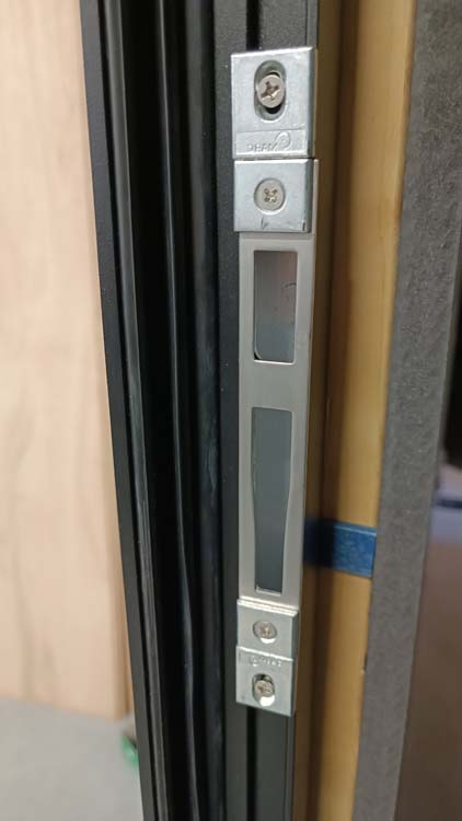 Buitendeur alu Evora  zwart R 960X2180 mm
