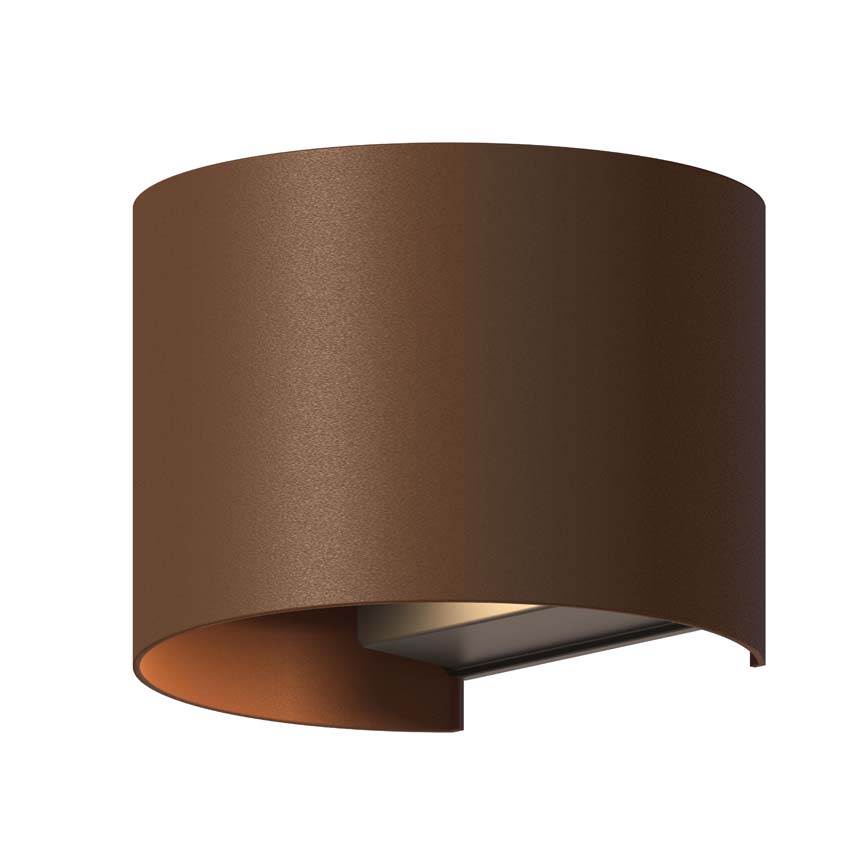 Wandlamp - Roest - 13,5x10x11,5cm - LED geïntegreerd - 1x7W - 3000K