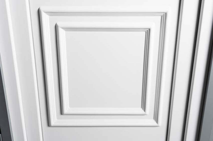 Porte extérieure Classica PVC blanc 980x2180mm ouvrant à gauche