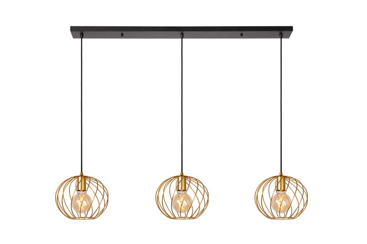 DANZA - Suspension - 3xE27 - Or Mat / Laiton